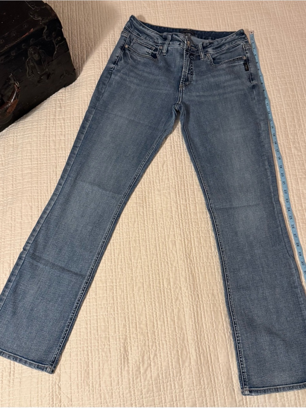Silver Jeans Med Blue Indigo Suki Slim Bootcut Jeans Women's W30 L33 Mid Rise